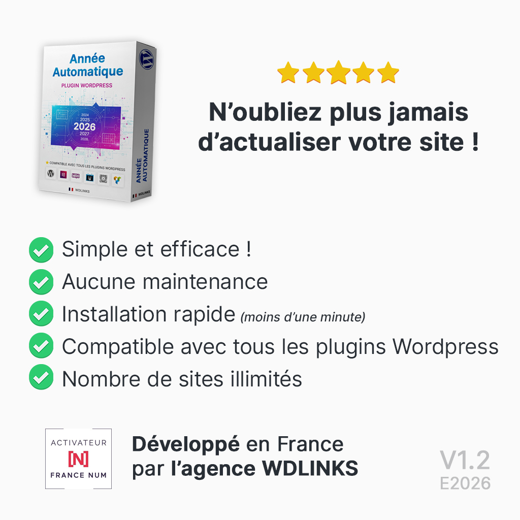 Plugin WordPress Année Automatique + Installation personnalisée – Image 3